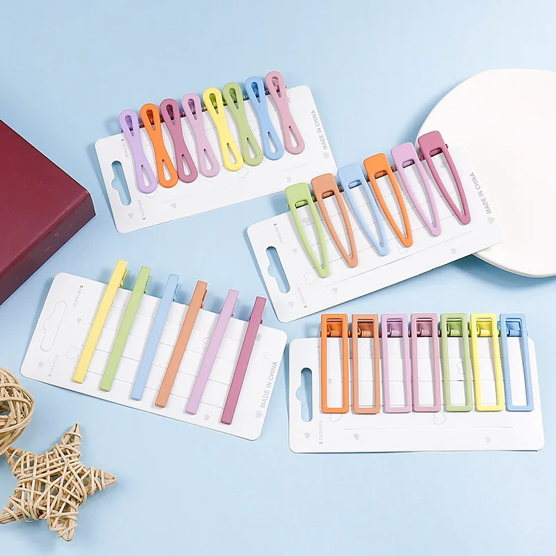 7 шт./компл. металлическая заколка для волос Duckbill новые летние заколки женщин и