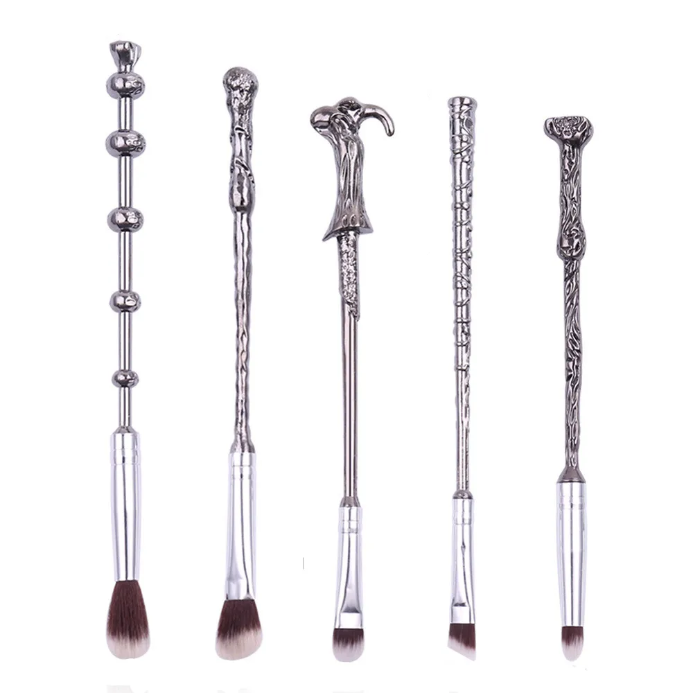 5 шт. кисти для макияжа с металлической ручкой