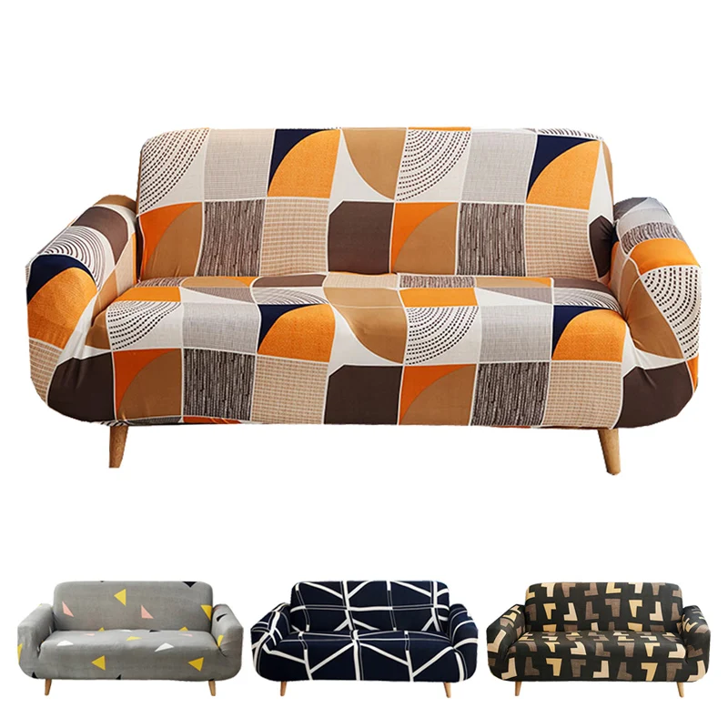 Покрывало из спандекса для дивана покрывала стрейч гостиной Печать Эластичный