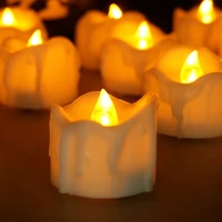 24pcslot led tealight candle light flickering led candles with timer electronic bougie lamp with battery for holiday decoration