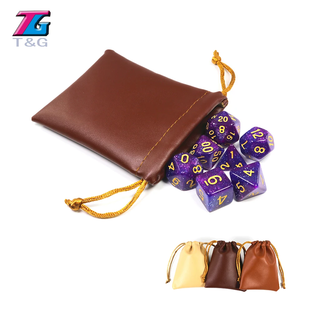 Кожаные кубики сумка для упаковки ювелирных изделий мешки подарков 3 цвета на