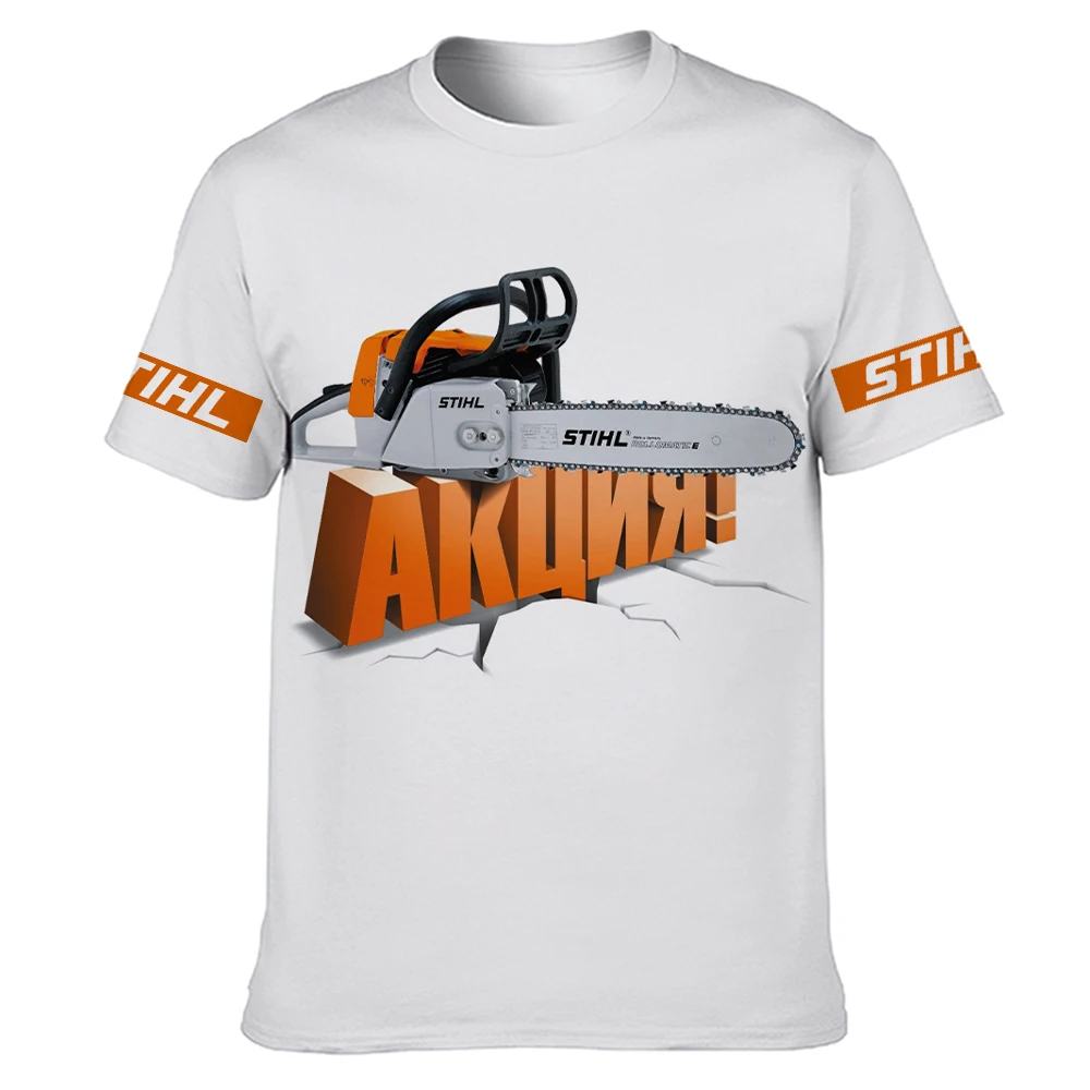 

New Power Tools 3d Printing Men's T-shirt Casual Streetwear Harajuku Style Top Outlet Plus Size Shirts Summer 2022