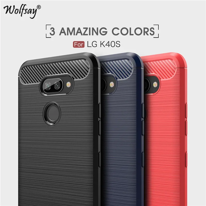 

For LG K40s Case Shockproof Armor Rubber Soft Silicone Phone Case For LG K40s Full Protective Cover For LG K40s Back Protector