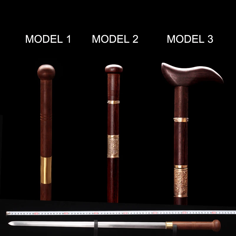 

Crutches Alpenstocks Sword Cane Cassia Siamea Wood Sheath 93cm Length Gift Wood Walk Stick