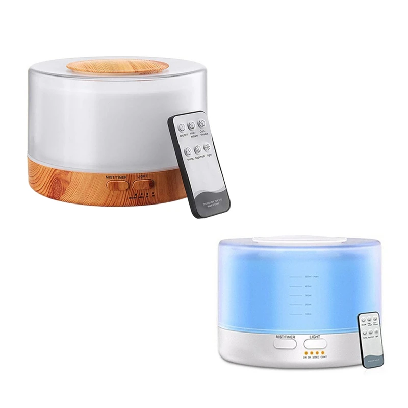 

Air Humidifier Remote Control Ultrasonic Aroma Essential Oil Diffuser Cool Mist Maker for Home Office EU Plug