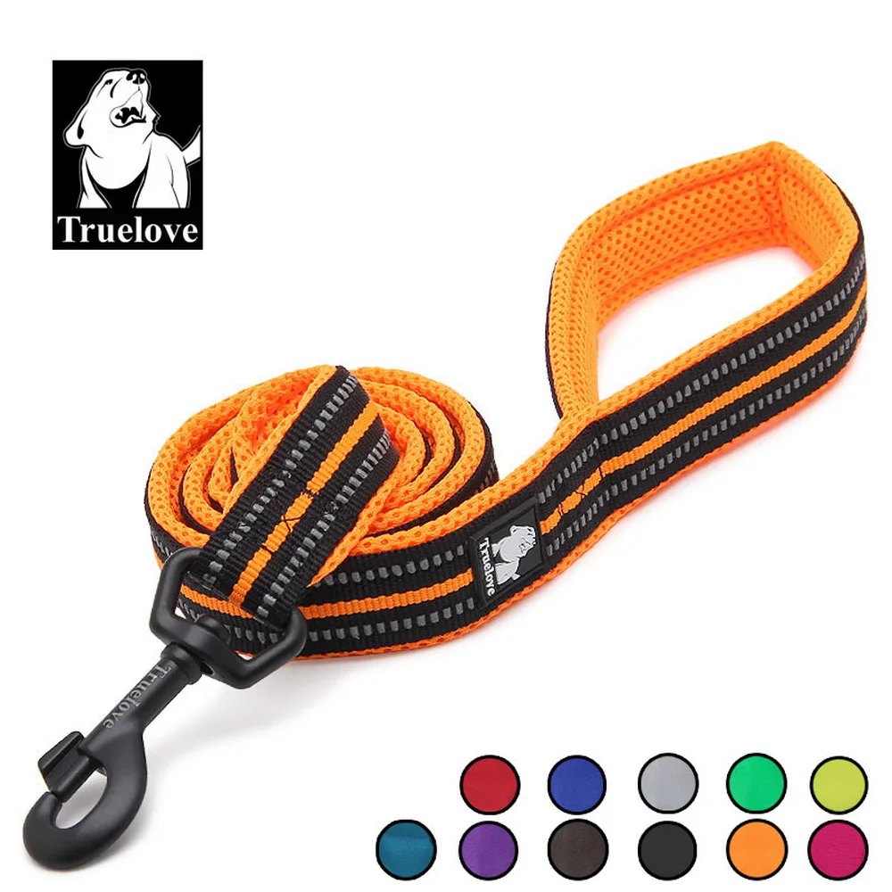 

Truelove Hot Soft mesh Nylon Dog Leash Double Trickness Running Reflective safe Walking Training Pet Dog Lead leash Stock 200cm