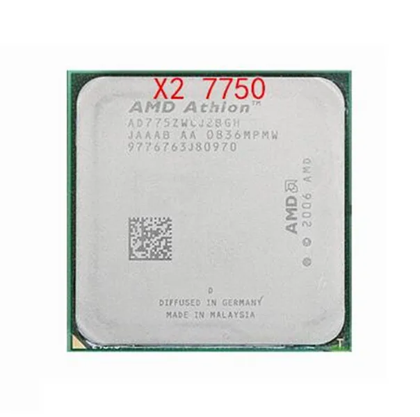 Процессор AMD Athlon 64 X2 7750 2 7 ГГц двухъядерный процессор AM2 + 95 Вт разбросанные детали