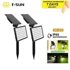 T-SUN 1-2 шт. 54 светодиодный уличный солнечный светильник IP65 Регулируемый Солнечный Точечный светильник садовый декоративный светильник 3000k6000k Солнечный настенный светильник