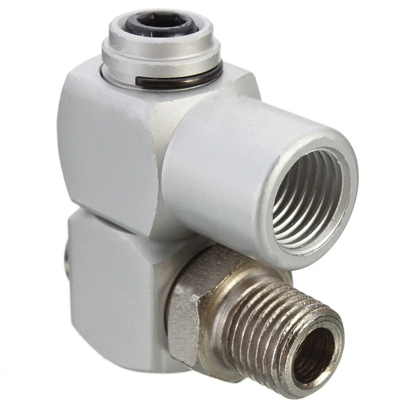 

Universal 360 Swivel 1/4" BSP Air Hose Connector Adapter Flow Aluminum Tool Hot Drop Shipping