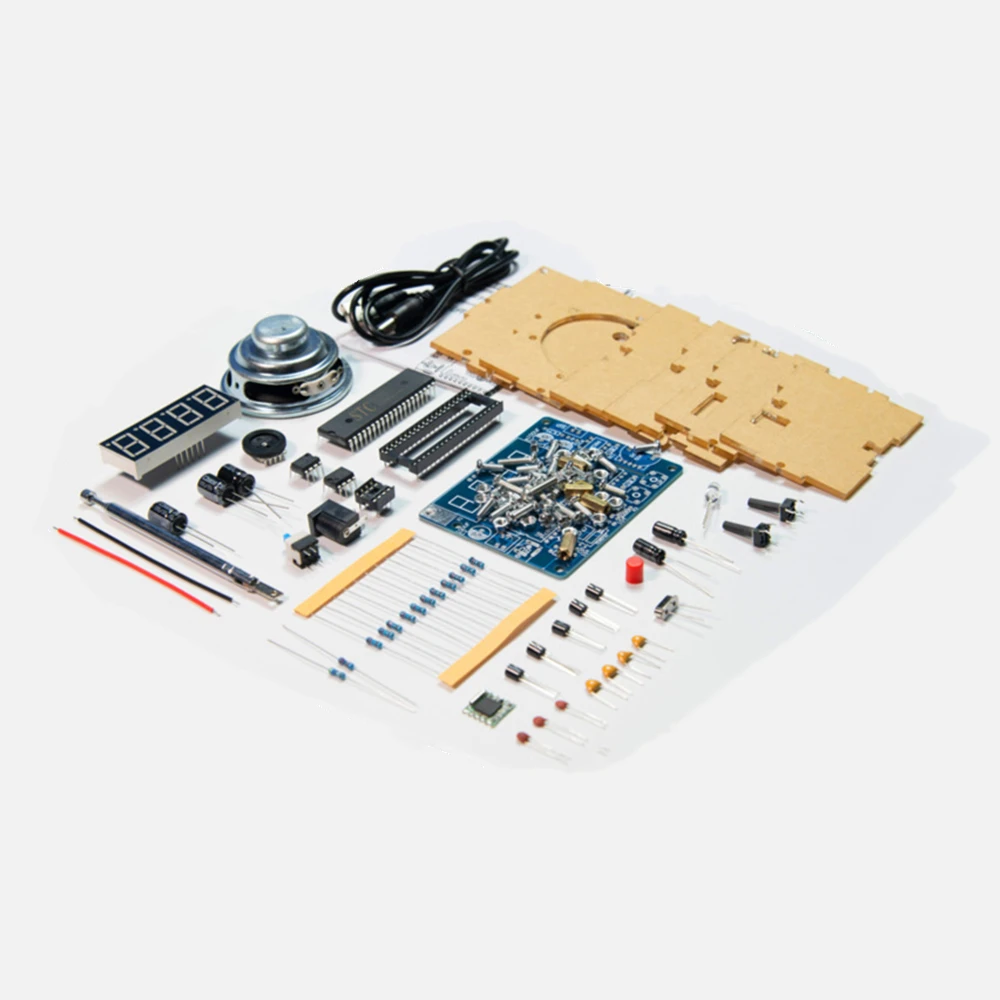 FM-радиоприемник DIY Kit 87 МГц-108 МГц Mini TEA5767 DC светодиодный цифровой дисплей 5 Вт