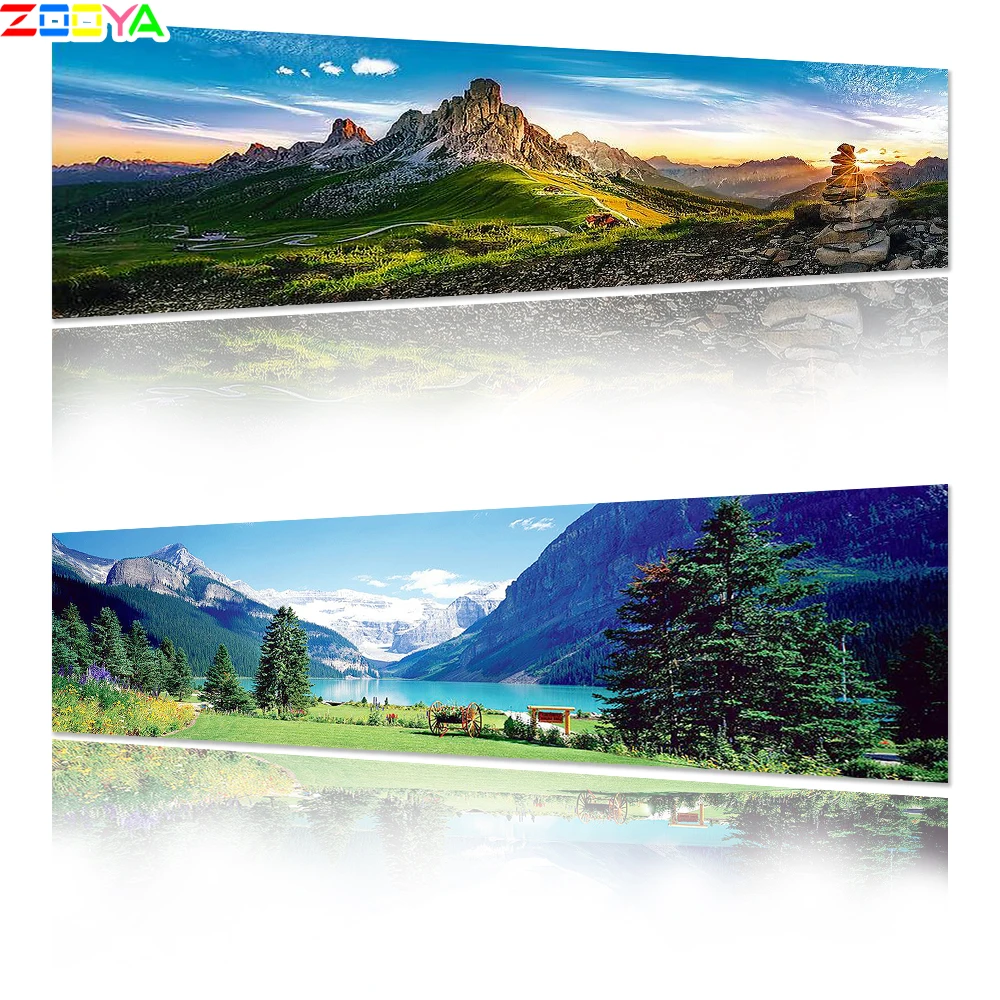 

Full Drill 5D Diy Diamond Embroidery Cross Stitch Rhinestone Diamond Painting Natural Scenery Landscape Mosaic Decoration Lx160