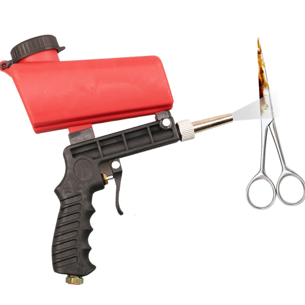 

Adjustable Pneumatic Sandblaster 90psi Portable Gravity Sandblasting Gun Pneumatic tool Small Sand Blasting spray gun