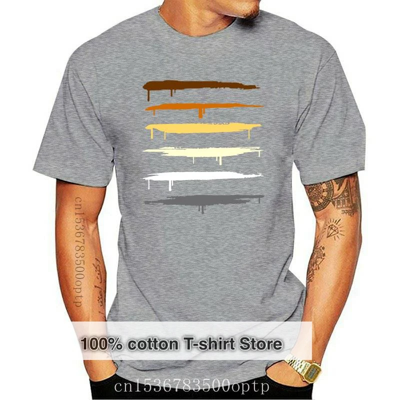 

New 100% Cotton Men T Shirt Custom Printed Bear Colors Women T-Shirt