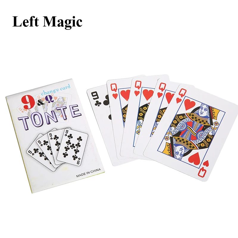 

1 Set 9 Change Q Prediction Card Magic Tricks Close Up Stage Props Easy To Do Magician Magie Illusion Accessary Gimmick