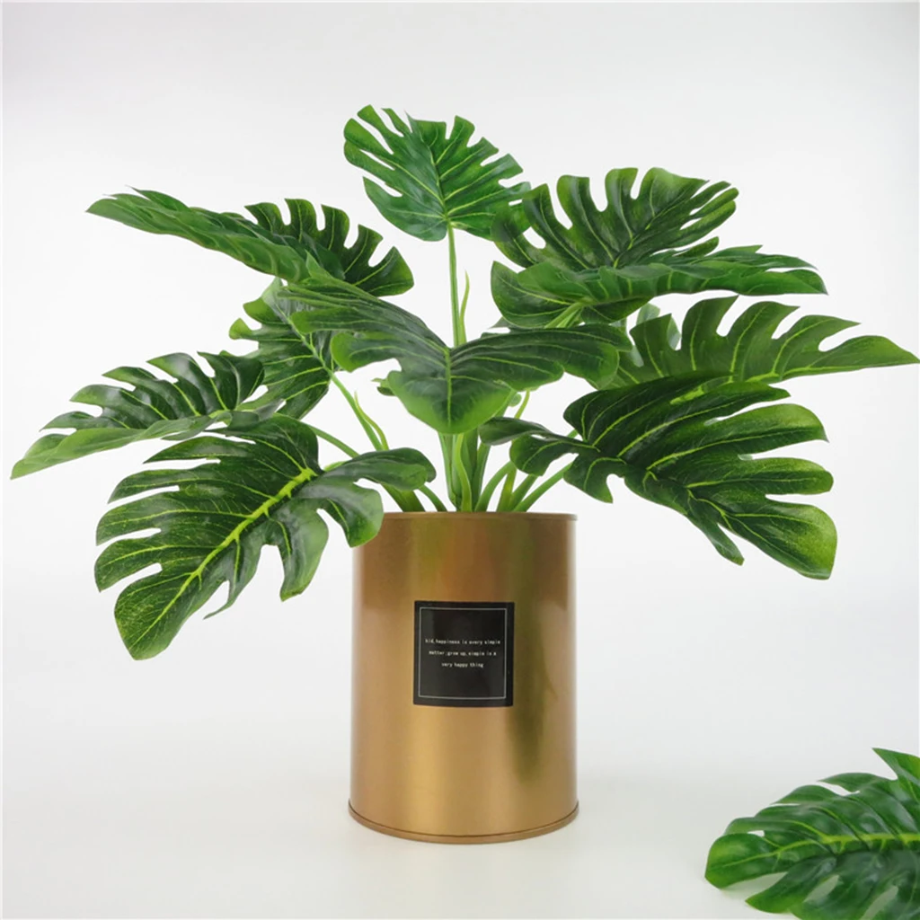 

Imitation Leaf Artificial Grass Leaves Plant for Holiday Home DIY Floral Decoration Office Garden Shop Ornament