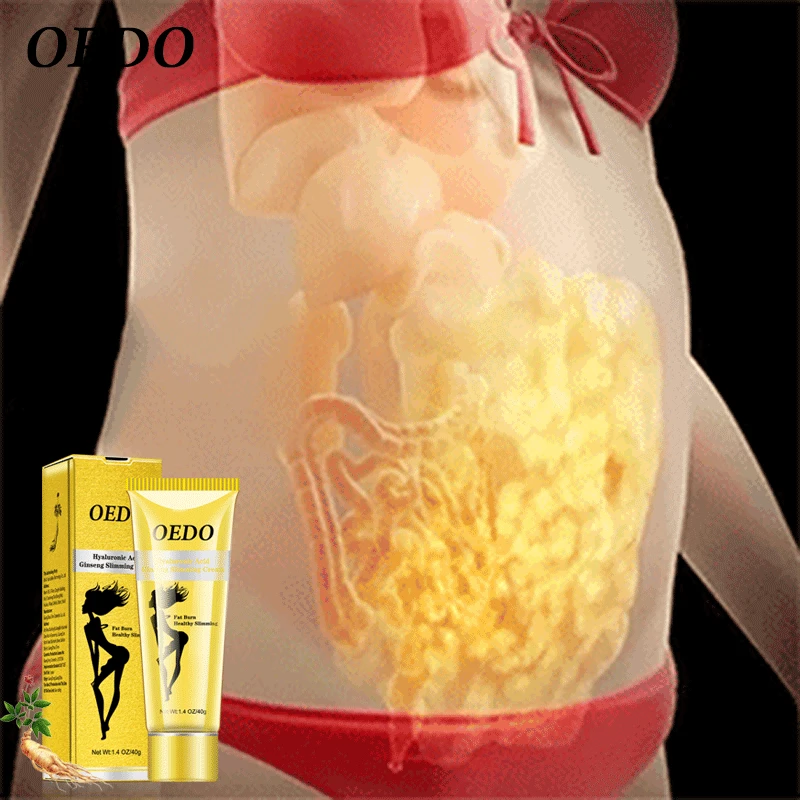

OEDO Hyaluronic Acid Ginseng Slimming Cream Reduce Cellulite Lose Weight Burning Fat Health Care Cream Body Skin Whitening Cream