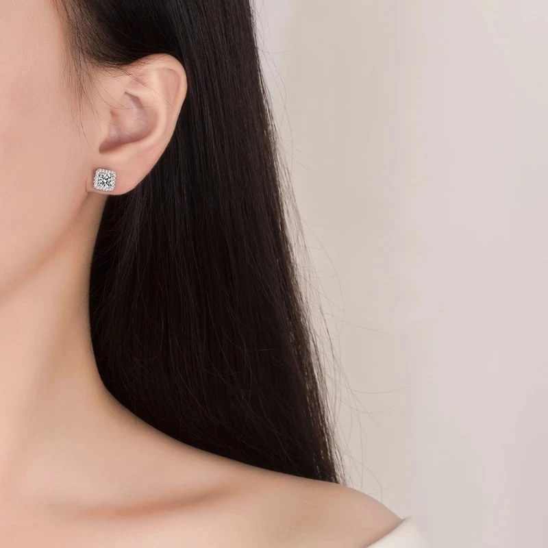 

925 Sterling Silver Crystal Necklace Earrings Bridal Jewelry Sets For Women Fashion Jewelry Wholesale