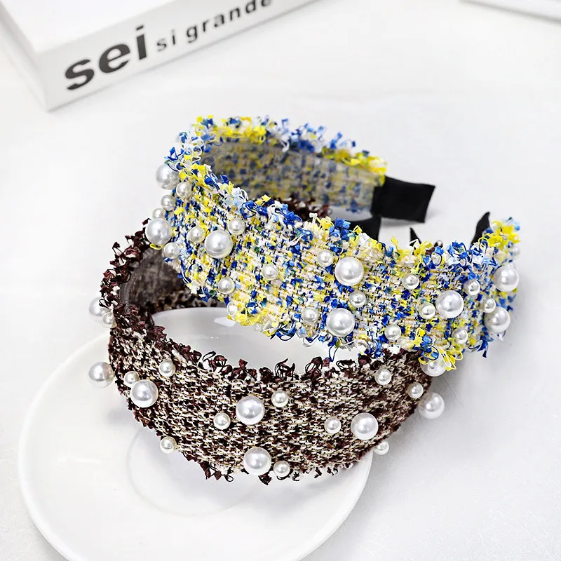 MISHE 020 высококлассные аксессуары для волос с бусинами Женская бурильная лента