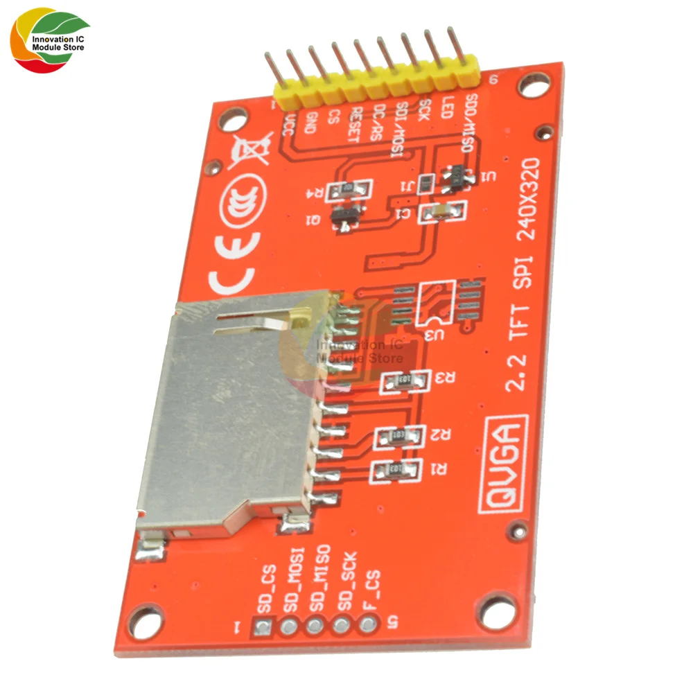 ЖК дисплей 2 дюйма TFT SPI модуль 240*320 ILI9341 со слотом для SD карты Arduino Raspberry Pi