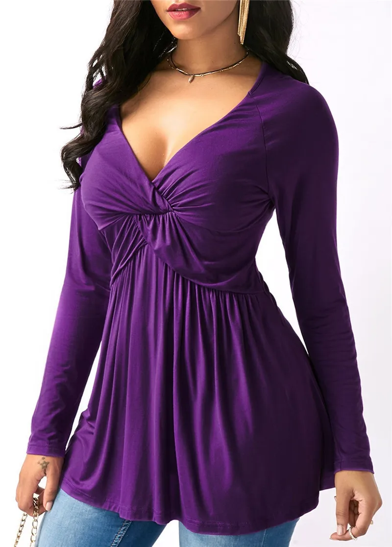 Весенне осенняя одежда для беременных футболки сексуальный V образный вырез