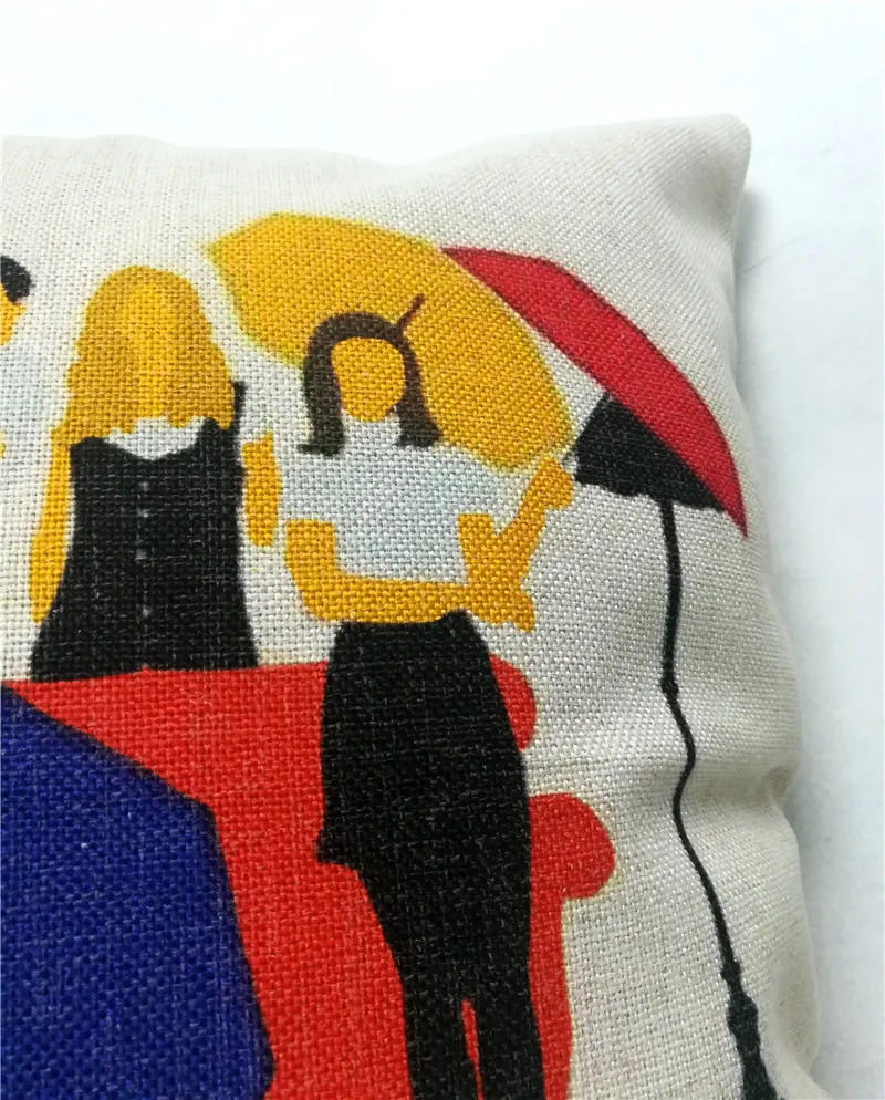 Новый молнии подушки 17x17 дюймов для друзей ТВ зонтик сцены Хэллоуин косплейная