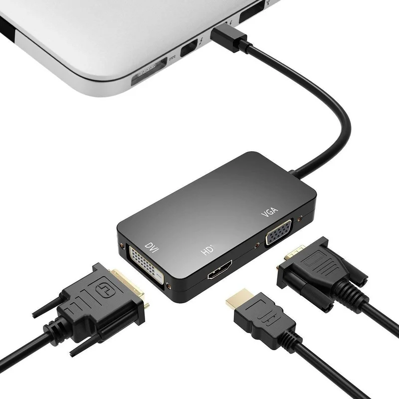 Переходник BKSCY Mini DP папа HDMI совместимый с DVI VGA мама мини кабель преобразователь