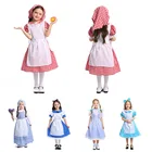Платье горничной на Хэллоуин для девушек платье принцессы косплей Элис нарядное платье костюм для девушек в пасторальном стиле костюм для матери и бабушки