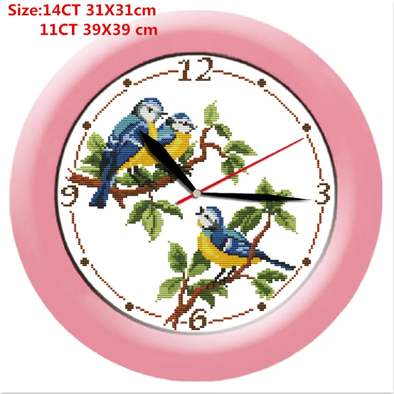 Наборы для вышивания крестиком в виде птиц, рукоделие «сделай сам», принт «пунто де Круз», Счетный холст, ручная работа, аксессуары для украшения дома - Цвет: G322