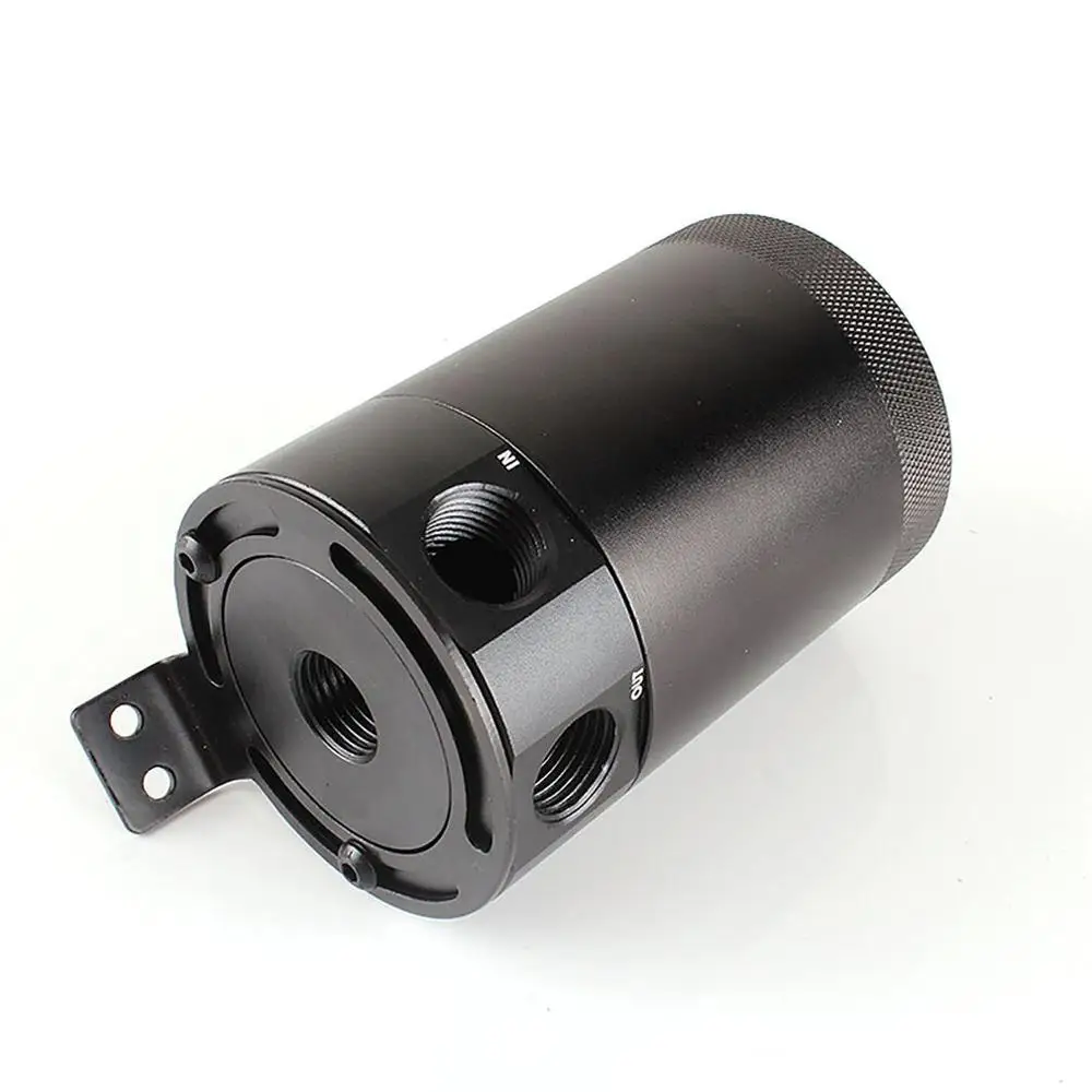 Compact Baffled Oil Catch Can 2 Port hole Ventilating отработанный газ отработанное масло Извлечение
