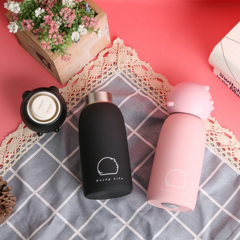 Diller милая посуда для напитков 304 нержавеющая сталь розовое золото термос мужчин