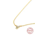 ROXI Ins прекрасные, насекомое, пчела, кристаллы ожерелье, подвеска, колье, для женщин, для девочек цепи ювелирные изделия стерлингового серебра 925 колье ожерелье