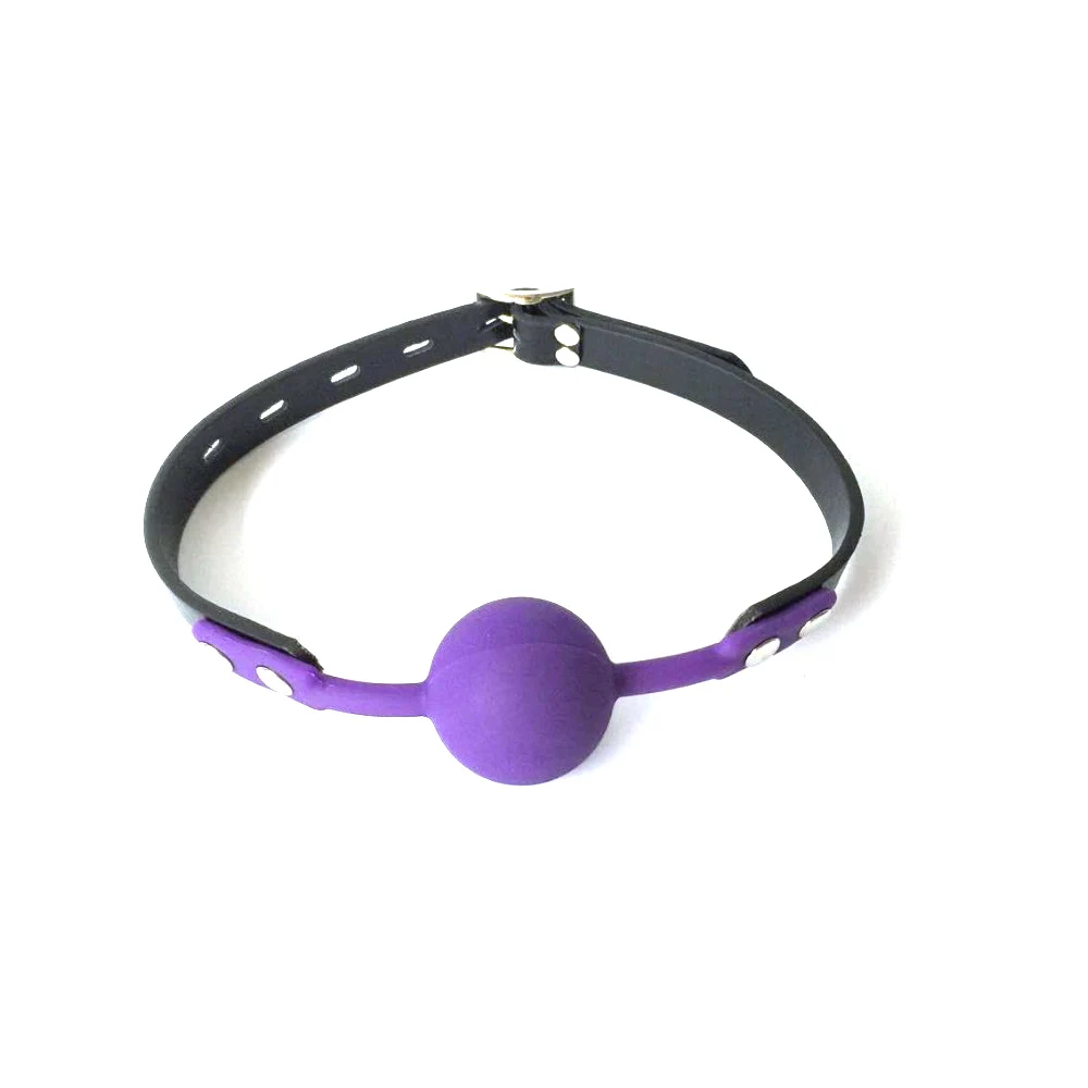 Рот кляп секс игрушка цветные силиконовые шарики рабский с черными ремешки из