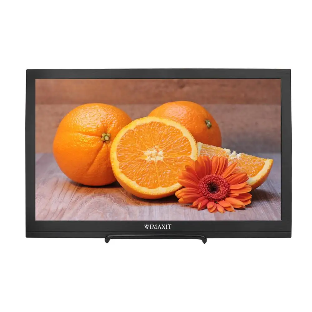 WIMAXIT M1560S 15,6 дюймовый портативный HDR монитор, Full HD 1080P 16:9 дисплей Встроенный двойной динамик HDMI VESA крепление USB питание