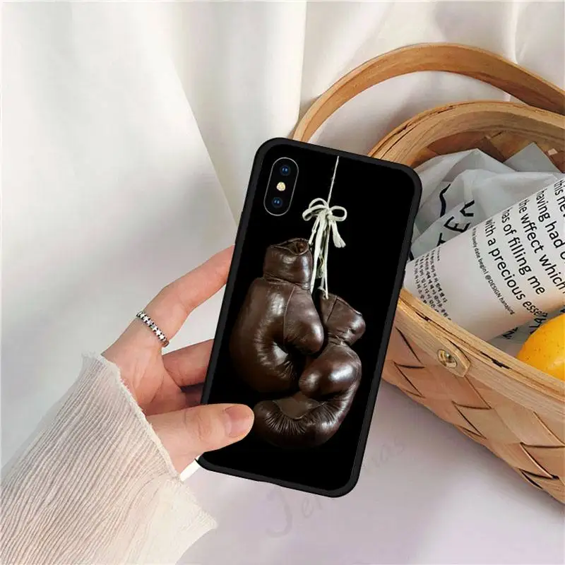 

Boxing Gloves art design pattern Phone Case for iPhone 11 12 pro XS MAX 8 7 6 6S Plus X 5S SE 2020 XR luxury design shell cover
