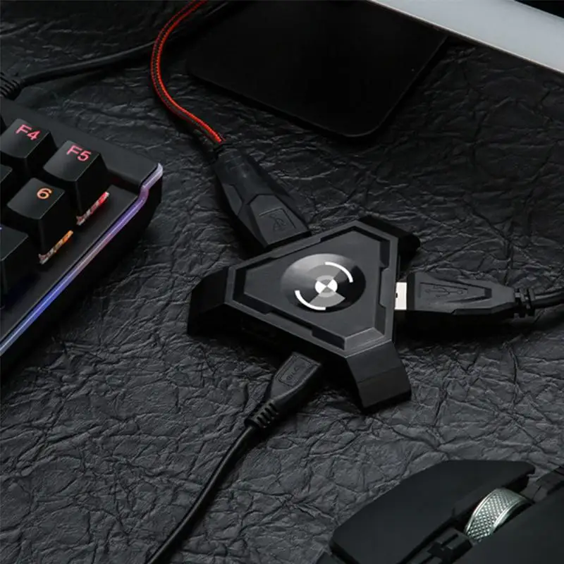 

DishyKooker PUBG Mobile Gamepad Controller Gaming Keyboard Mouse Converter for Android Phone to PC Bluetooth Adapter
