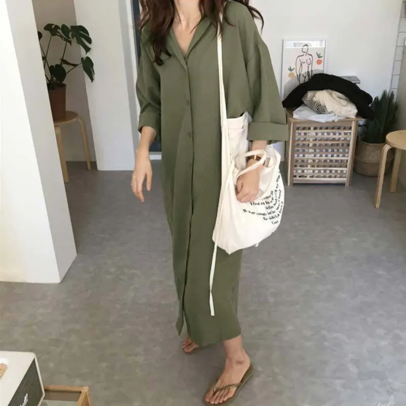 SHENGPALAE 2021 новая весенняя модная Корейская блузка с отложным воротником и длинным