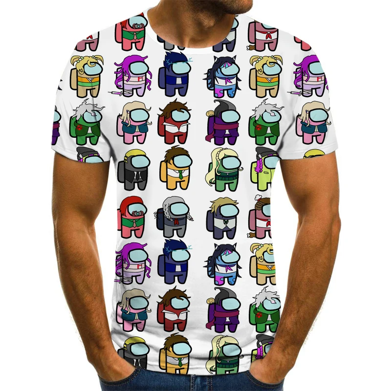 

2020 New 3D printed space werewolf killing game peripheral clothing teenagers children T-shirt 3DT shirt T-shirt Harajuku men an