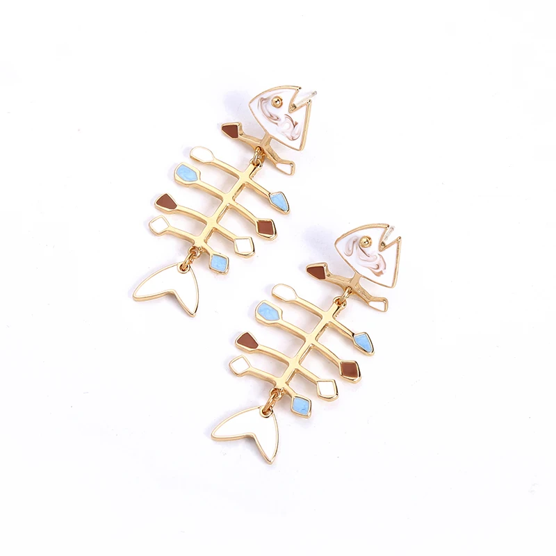 Крыло ЮК так Fishbone серьги для женщин Модные Винтажные вечерние ювелирные изделия