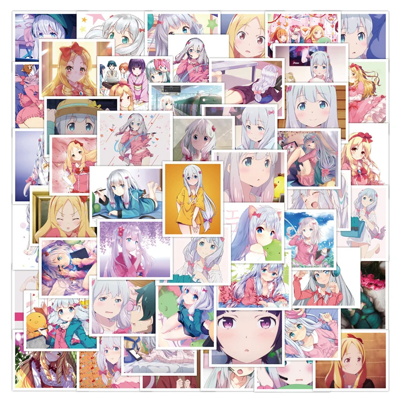 52 шт./компл. наклейки Eromanga Sensei японское аниме Kawaii Izumi Sagiri для ноутбука компьютера