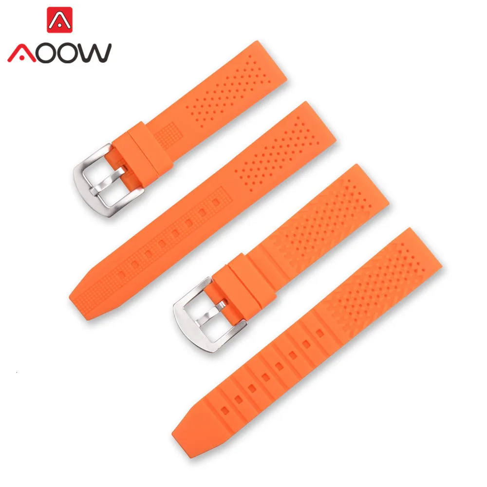 Universal 16mm 18mm 20mm 22mm 24mm Soft Silicone Watchband for Gear S2 S3 Sport Waterproof Strap Bracelet Band Accessories