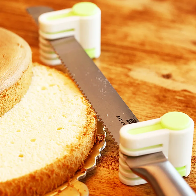 2 шт. Регулируемый 5 слойный резак для торта DIY Резак хлеба фиксатор направляющий