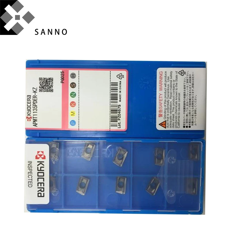 Бесплатная доставка! APMT1135PDER KZ PG025 R0.8 квадратный ЧПУ вкладыши для твердосплавного