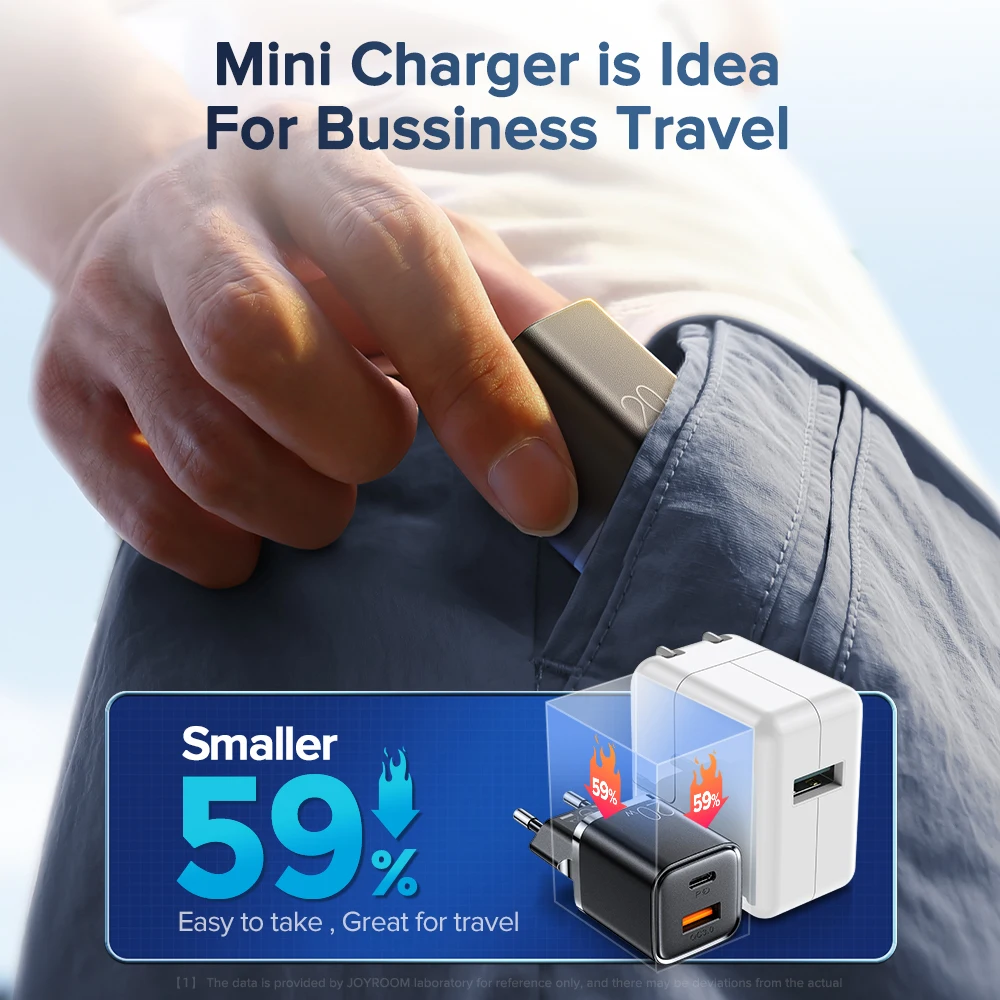 joyroom 20w fast charger for iphone 13 12 11 pro max 30w usb type c pd charger quick charge 3 0 portable charger for xiaomi free global shipping