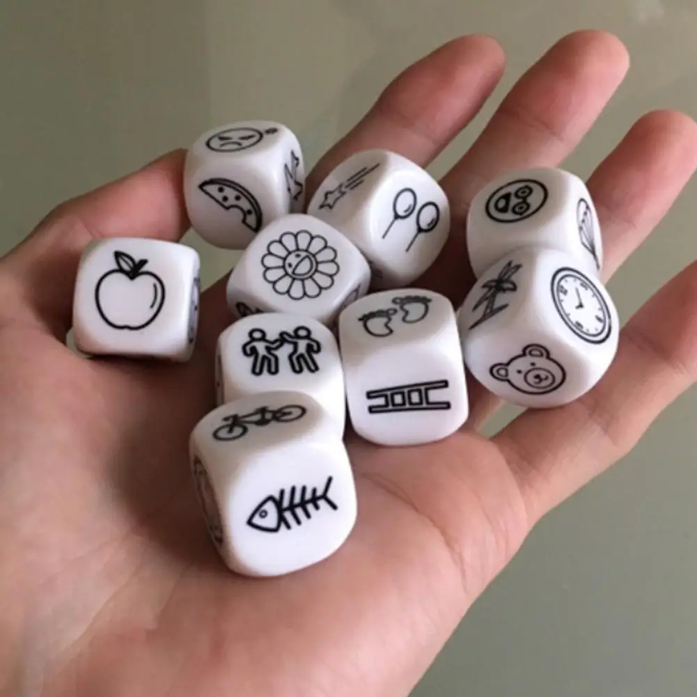 

Story Dice Cubes Puzzle Board Game Educational Magic Toy Puzzle Fun English Game