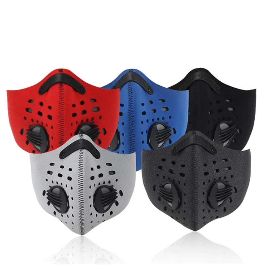 Пыленепроницаемая маска для лица с активированным углем езды на велосипеде