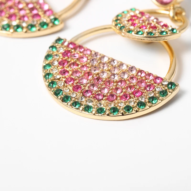 Найти меня Многослойные полукруглый сплав свисающие серьги для женщин Цвет