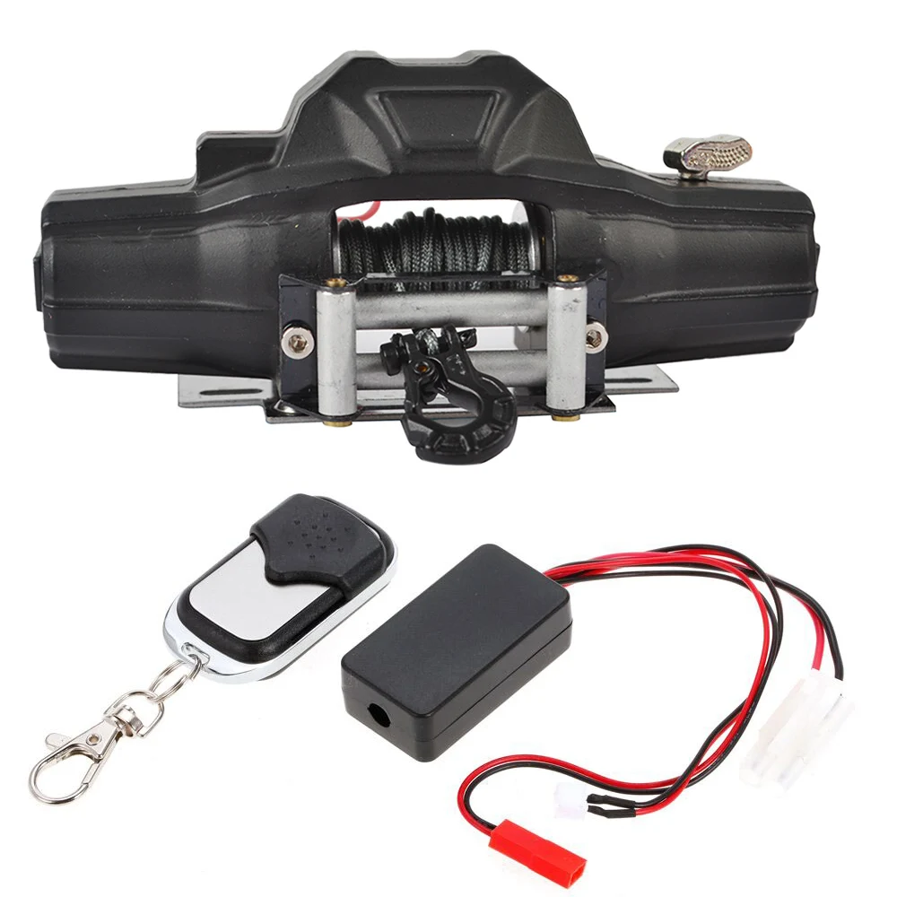 1/10 RC гусеничная имитация стали двойной мотор проводная лебедка с пультом