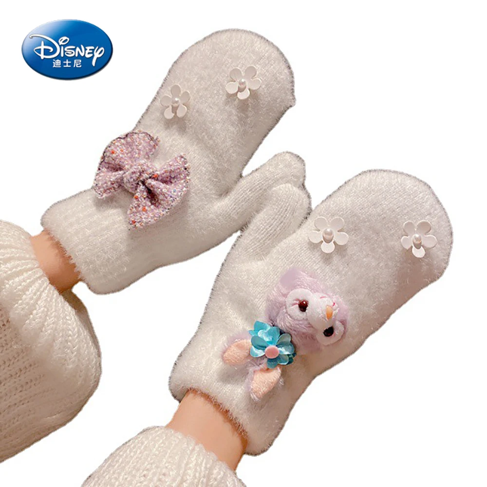 

Вязаные перчатки с бантом и кроликом StellaLou для девочек