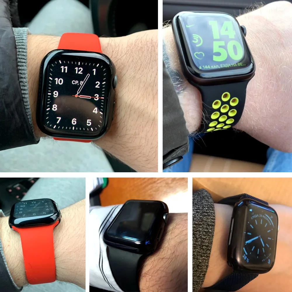 Чехол для Apple Watch чехол 44 мм 40 iwatch 42 38 полная защита экрана бампер аксессуары watch