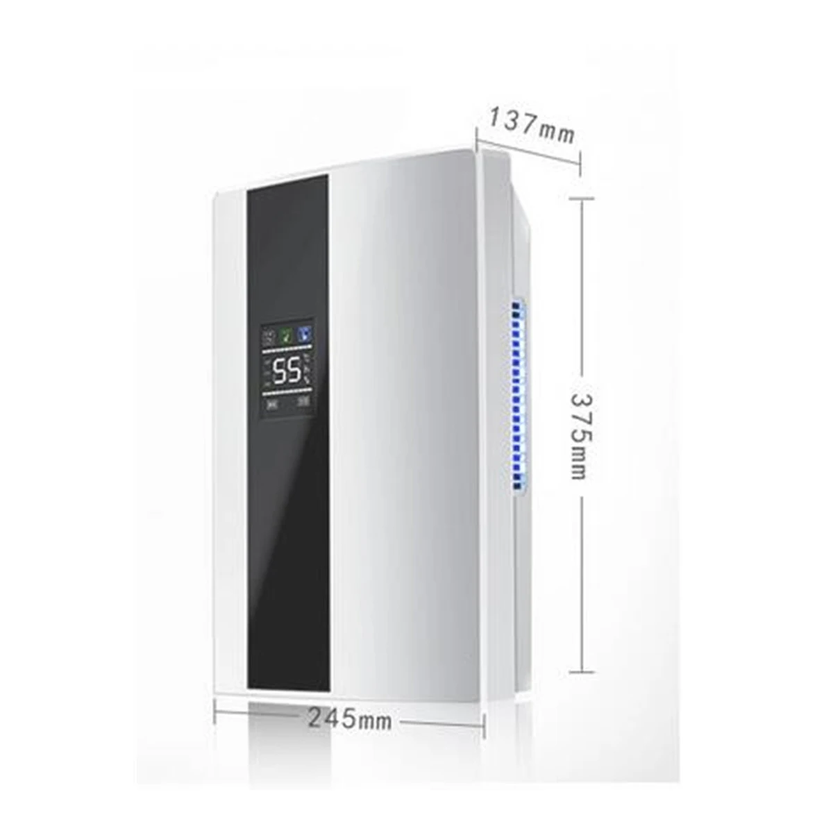 

2.2L Dehumidifier Moisture Absorber Home Dehumidifier Basement Moisture Absorber Mute Remote Control Timing External Water Pipe